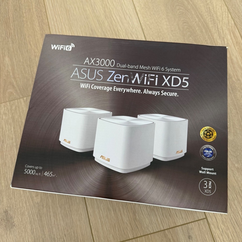 ASUS ZenWiFi XD5 AX3000 Dual-band Mesh WiFi 6 System 3-Pack White XD5-3PK